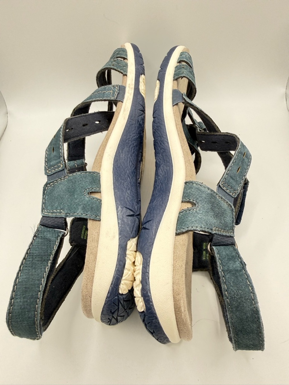 Earth Origins Women's Sammie Sport Sandal Blue Size 10 W Leather Upper Outdoor - Picture 8 of 10